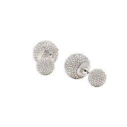 Rhodium Plated & Cubic Zirconia Earrings