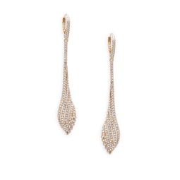 Zen Goldtone & Swarovski Crystal Drop Earrings