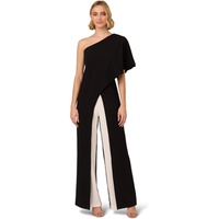 Womens Adrianna Papell Colorblock Overlay Jumpsuit