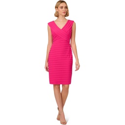 Womens Adrianna Papell Banded Jersey Dress