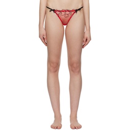 Red Maysie Thong 241281F081009