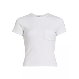 Arlo Ribbed Cotton-Blend T-Shirt