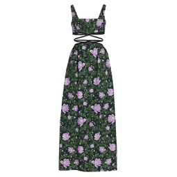 Peonia Cut-Out Strappy Maxi Dress