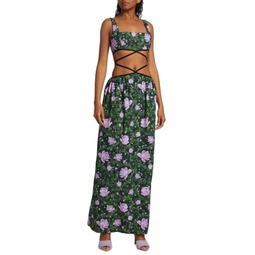 Peonia Cut-Out Strappy Maxi Dress