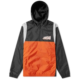 Air Jordan Flight Hooded Woven Jacket Black & Rush Orange