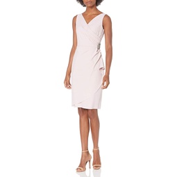 Womens Alex Evenings Short Slimming Dress with Side Ruched Skirt