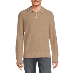 Long Sleeve Cashmere Sweater Polo