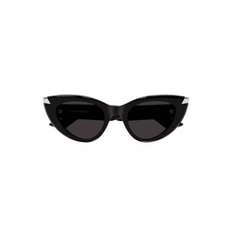 Punk Rivet 50MM Cat-Eye Sunglasses
