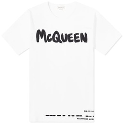 Alexander McQueen Grafitti Logo Tee White & Mix