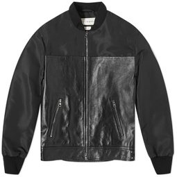 Alexander McQueen Hybrid Leather Jacket Black