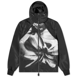 Alexander McQueen Shadow Dragonfly Windbreaker jacket Black White