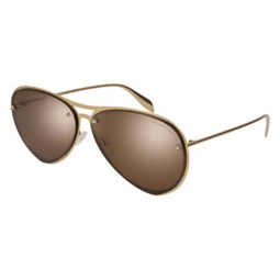 Alexander McQueen AM0102S 004 Aviator Sunglasses