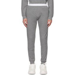 Gray Two-Pocket Sweatpants 241187M190006