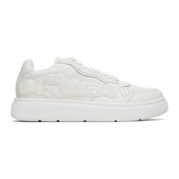 White Puff Sneakers 241187M237002