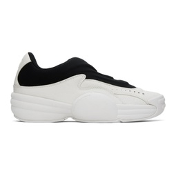 White & Black AW Hoop Slip-On Sneakers 241187M237000