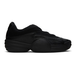 Black AW Hoop Slip-On Sneakers 241187M237001