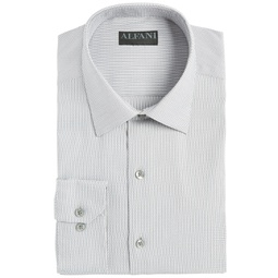 Alfani Mens Athletic Fit Twill Stretch Dress Shirt