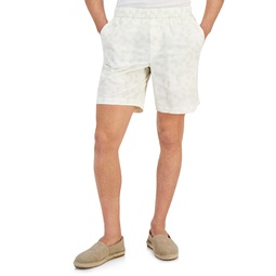 Mens Grand Regular-Fit Geo-Print 8 Seersucker Shorts