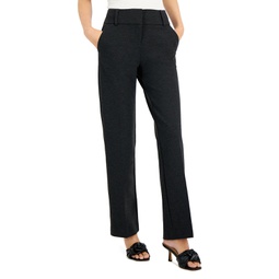 Womens Ponte-Knit Pants Short & Long
