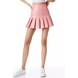 Carter Vegan Leather Mini Skirt