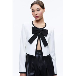 Kidman Bow Front Cropped Jacket