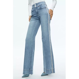 Missa High Rise Wide Leg Crystal Side Jean