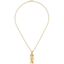 Gold The Silhouette Of Summer Necklace 241137F023002