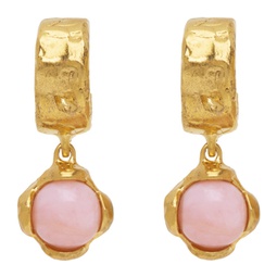 SSENSE Exclusive Gold Opal The Light Capture Earrings 232137F022009