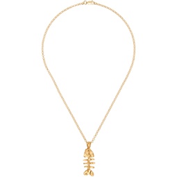 Gold The Silhouette of Summer Necklace 241137M145001