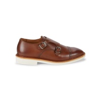 Charles Leather Double Monk Strap Shoes