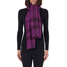 Exploded Plaid Cashmere Scarf