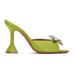 Green Rosie Heeled Sandals 241415F125036