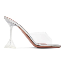 Transparent Lupita Glass Slipper Heeled Sandals 241415F125018