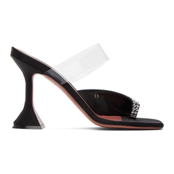 Black Paloma Slipper Heeled Sandals 232415F125061