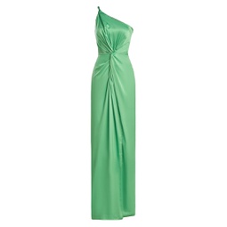 Deena Twisted One-Shoulder Gown