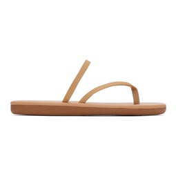 Tan Flip Flop Sandals 231674F124068