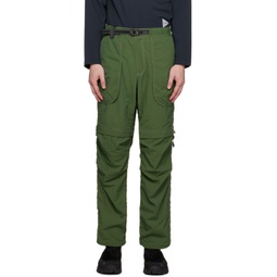 Green Two-Way Trousers 232817M191004