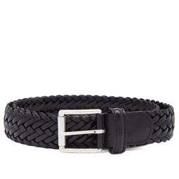 Andersons Woven Leather Belt Black
