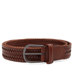 Andersons Stretch Woven Leather Belt Tan