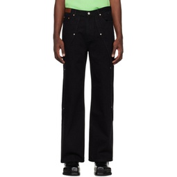 Black Matthew Curved Jeans 231375M186011
