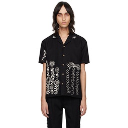Black May Embroidery Shirt 241375M192011