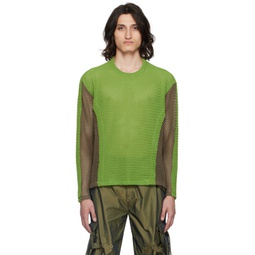 Green Dellen Sweater 241375M201000