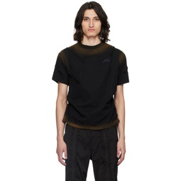 Black Mardro Gradient T-Shirt 241375M213004