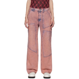 Pink Coated Jeans 232375M186004