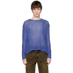 Blue Watton Sweater 231375M201008