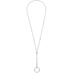 Silver Ann Simple Medallion Necklace 241378M145000