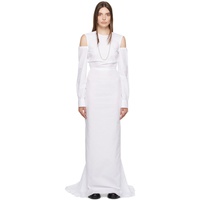 White Miek Maxi Dress 232378F055008