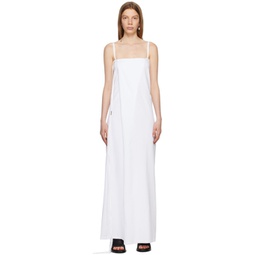 White Kathalena Maxi Dress 231378F055005