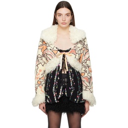Off-White Nouveau Embroidered Cardigan 241894F095001