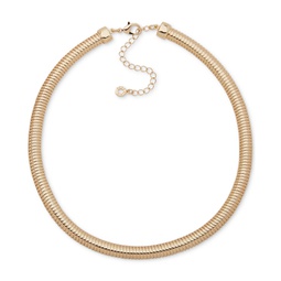 Gold-Tone Omega Chain Collar Necklace 17 + 3 extender